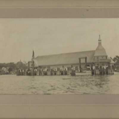 Camden Steamboat Wharf circa 1910: Origformat: Print-Photographic; Resolution: 600 dpi