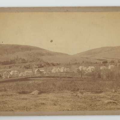 View of Mt. Battie, Mt. Megunticook and High St., Camden