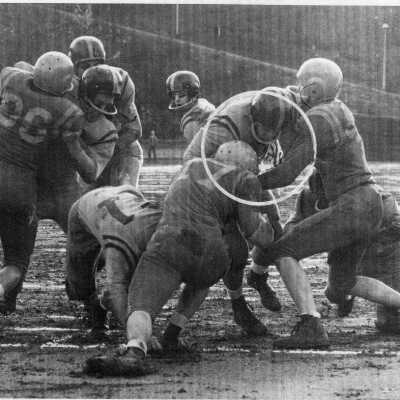 1957 Turkey Day Game Action