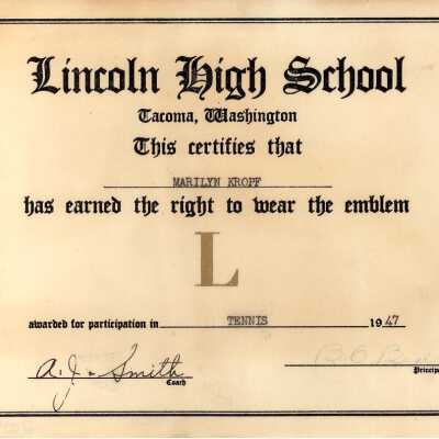 Certificate, Achievement