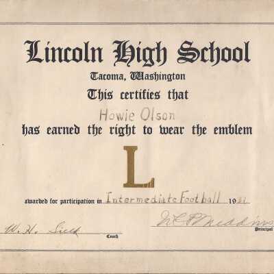 Certificate, Achievement