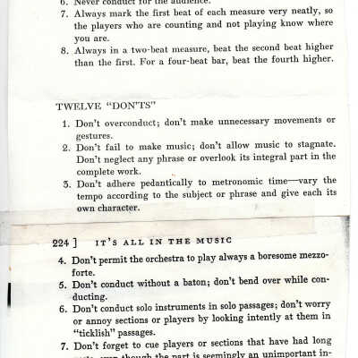 Rules for Young Conductors