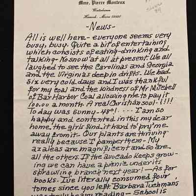 Doris Letter 1979 (?)
