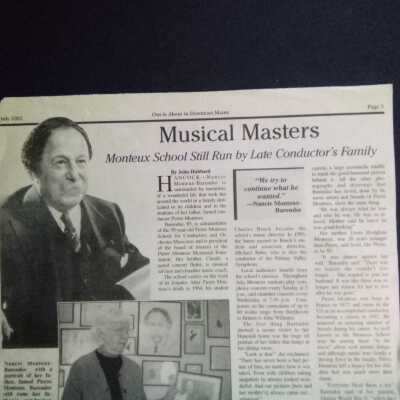 Monteux School Honors its Founder [ [Ellsworth American Out & About, July 2002]