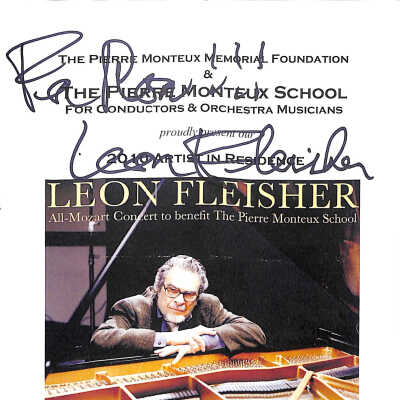 2010 Artist in Residence – Leon Fleisher Program (PDF)