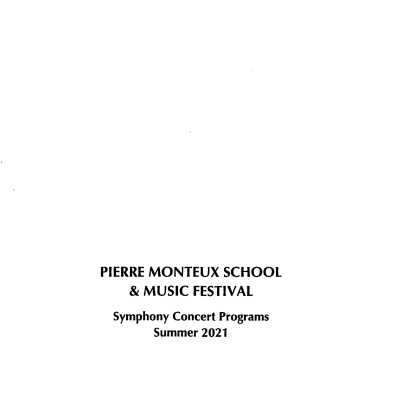 Sunday Symphony Concert Programs