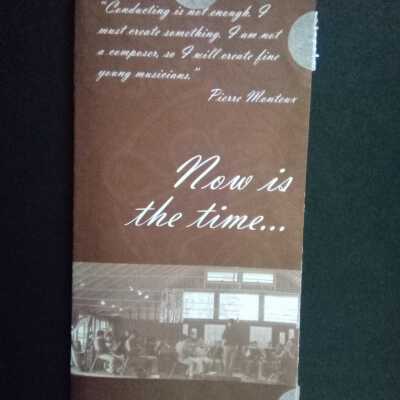 Fund-raising Campaign Brochure ("Now is the time...")