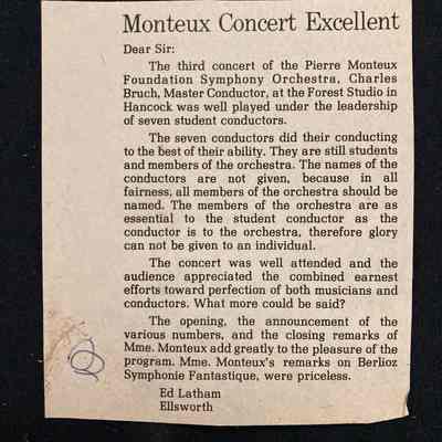 Letter to the Editor (Ellsworth American), undated by Ed Latham