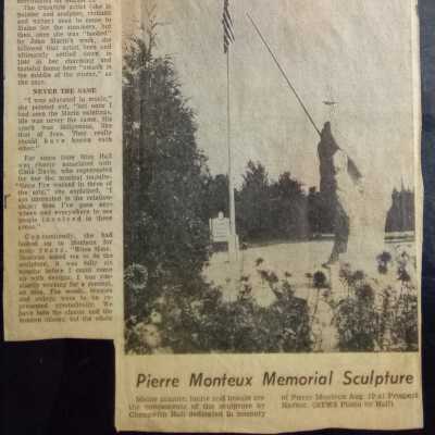 Monteux Memorial Sculpture