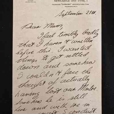 Letters of Condolence for Death of Pierre