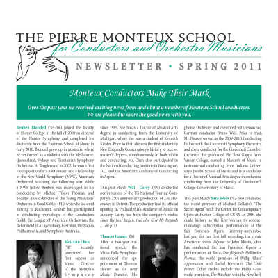 2011 Newsletters