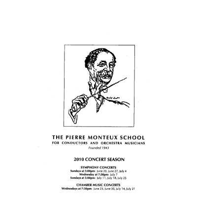 2010 Chamber Concert Programs