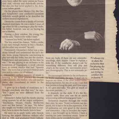 Enrique Diemecke, conducting candidate for Oregon Symphony