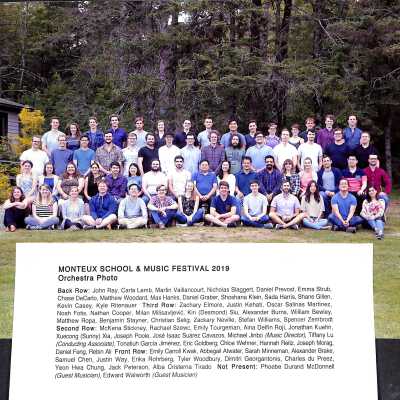 2019 Students, Concert Programs, Curriculum & Student Biographies
