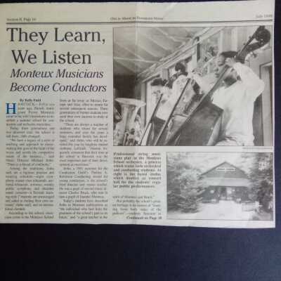 "They Learn. We Listen" [Ellsworth American Out & About supplement article 1999]