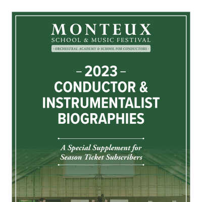 2023 Conductor & Instrumentalist Biographies