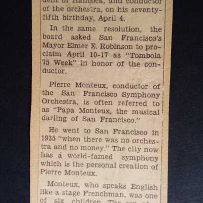 75th Birthday celebrated in San Francisco