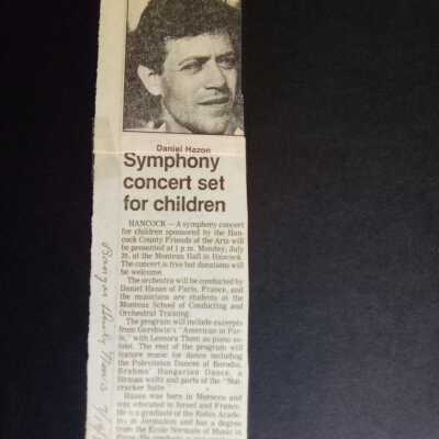 1987 children's concert