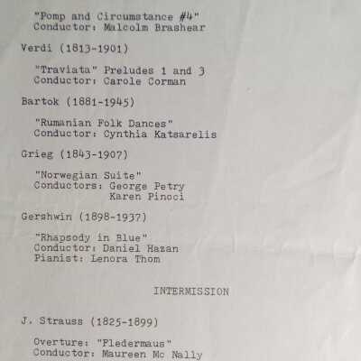 1987 July 29 Concert of Light Music for Wednesday