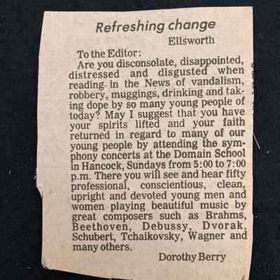 Letter to the editor