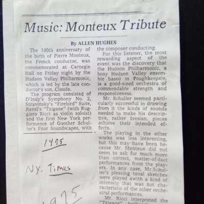 1975 Monteux tribute/ Claude Monteux conducts centennial concert