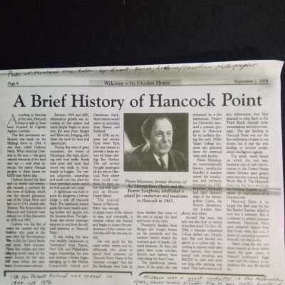Monteux and Hancock history