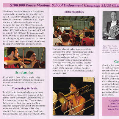 Endowment Fund Campaign (2010) brochure