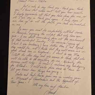 Letter from "David" to Dearest Doris ("Mum") & Pierre ("Maitre") with Best Wishes for Christmas and the New Year - undated