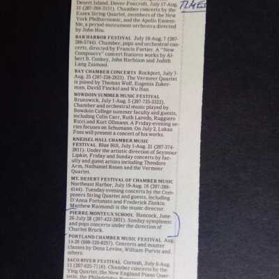 1994 NYT Maine concerts announcement