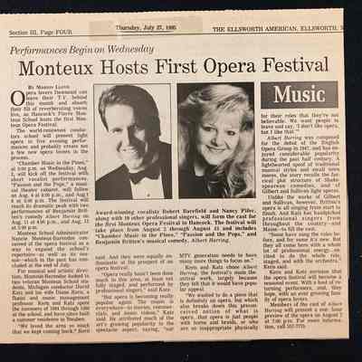 1995 Monteux Opera Festival