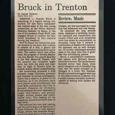 New Jersey Symphony Review, November 19. 1990