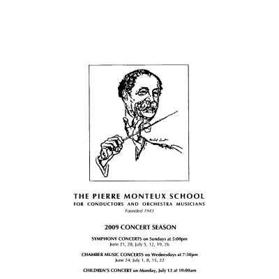 Chamber Concert Programs