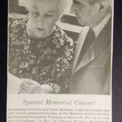 Monteux Memorial concert 1985