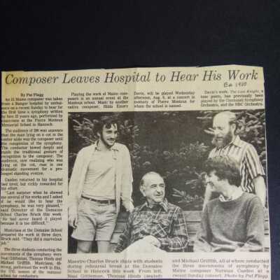 Composer (Norman Cazden) hears work