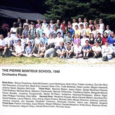 1999 Students, Concert Programs & Conductor Biographies