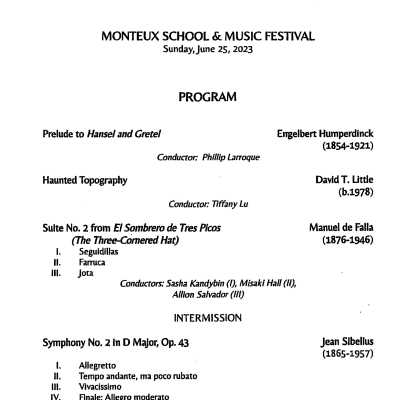 Festival Programs