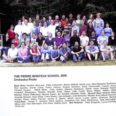 2006 Students, Concert Programs, Curriculum & Conductor Biographies