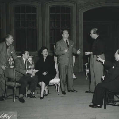 Monteux rehearsing Manon 1954