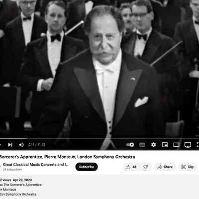 Pierre Monteux conducts London Symphony Orchestra Sorcerer's Apprentice [YouTube]