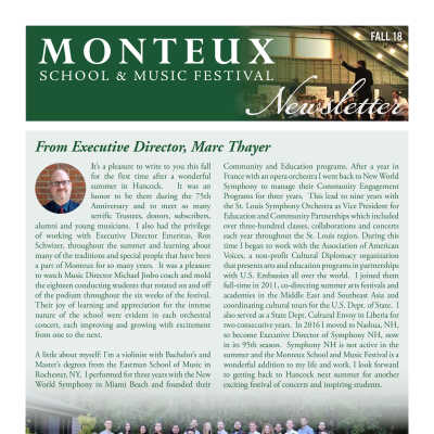 Fall 2018 Newsletter