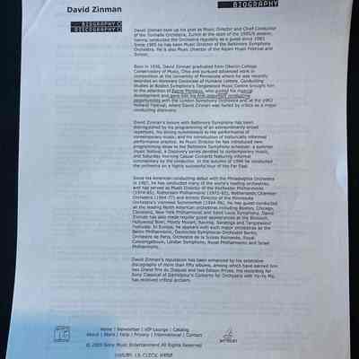 David Zinman biography and 2004 Concert Review