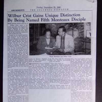 Wilbur Crist 5th disciple