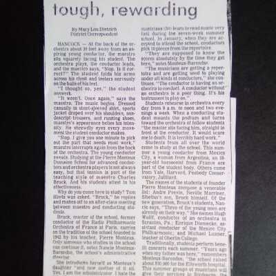 Domaine School tough, rewarding