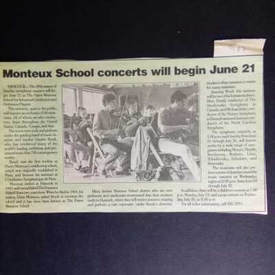 1992 concert season announcement