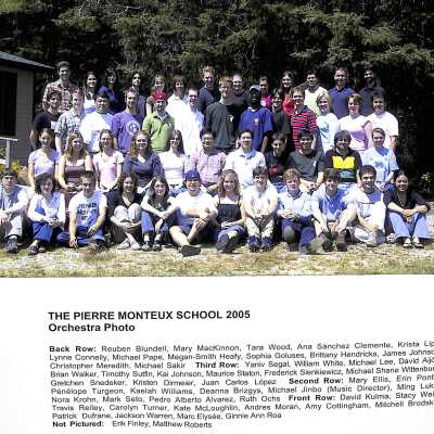 2005 Students, Concert Programs, Curriculum & Conductor Biographies