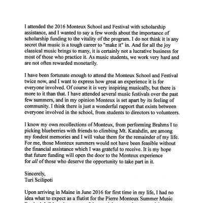 Testimonials from Students (2006 & 2016)