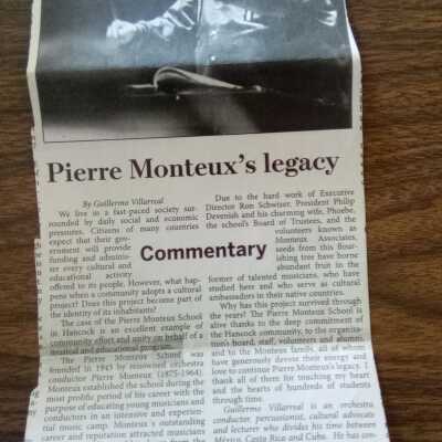 Pierre Monteux's Legacy (Ellsworth American 8/4/16)