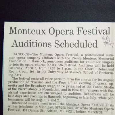 Opera auditions