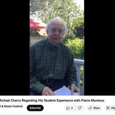 Michael Charry discusses his experience as a student with Pierre Monteux
