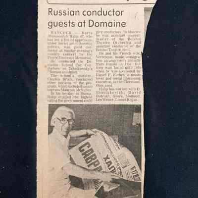 Russian Conductor Boris Halip Guests at Domine